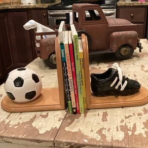 Soccer room decor book ends unisex